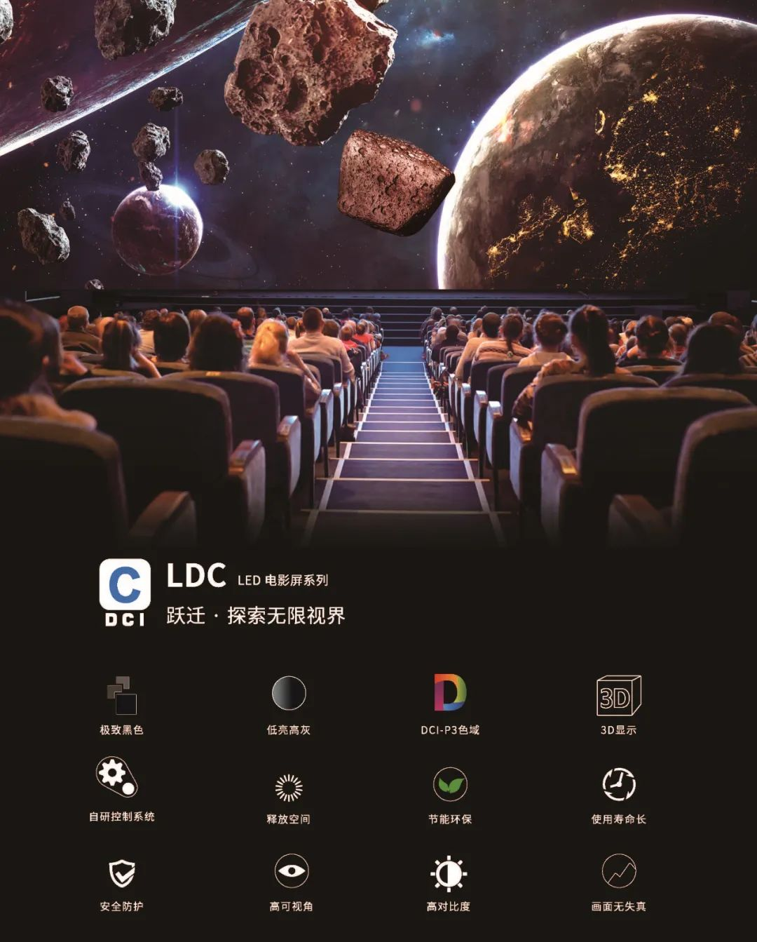“自研+合作”全面开花，高德娱乐成业内LED电影屏通过DCI认证最多企业