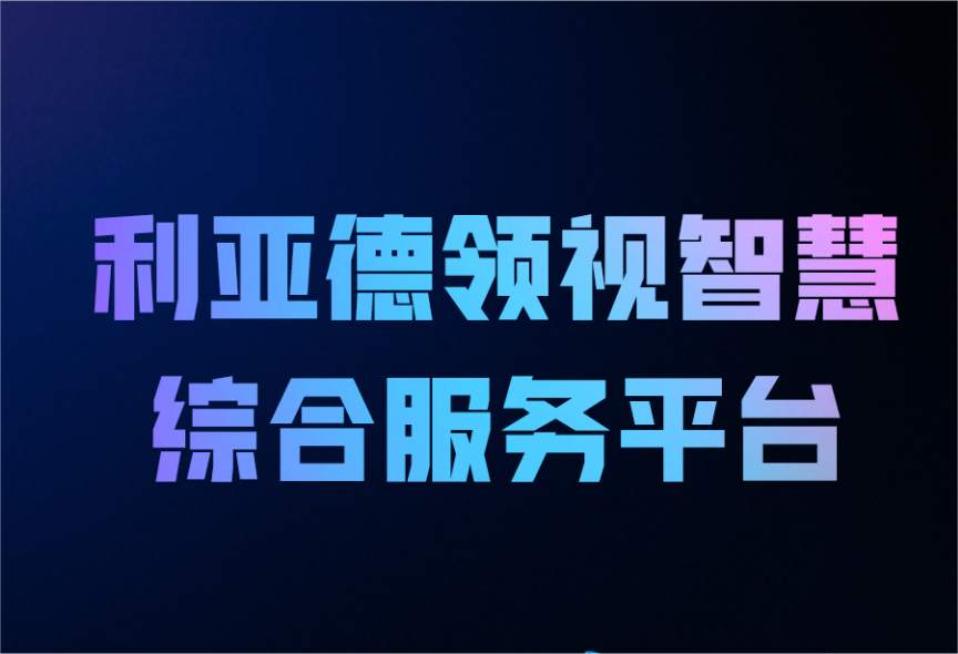 一图读懂高德娱乐领视智慧综合服务平台